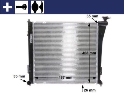 Mahle CR 848 000S Engine Radiator, photo 2