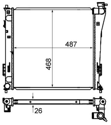 Mahle CR 848 000S Engine Radiator, photo 3