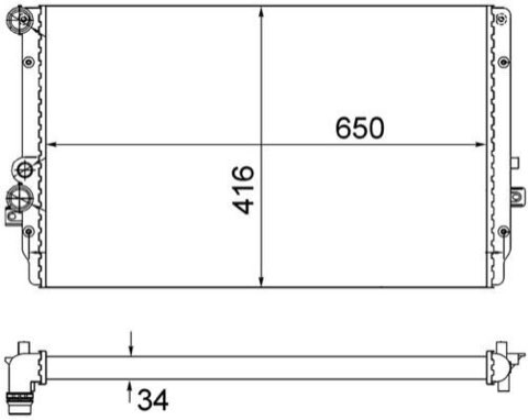 Mahle CR 854 001S Engine Radiator, photo 2