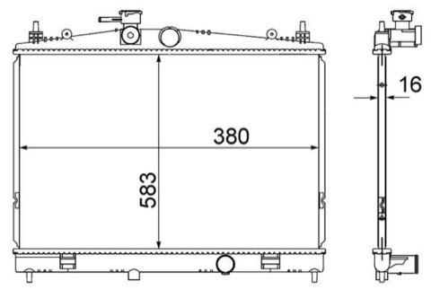 Mahle CR 856 000S Engine Radiator, photo 2