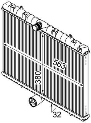 Mahle CR 889 000P Engine Radiator, photo 2