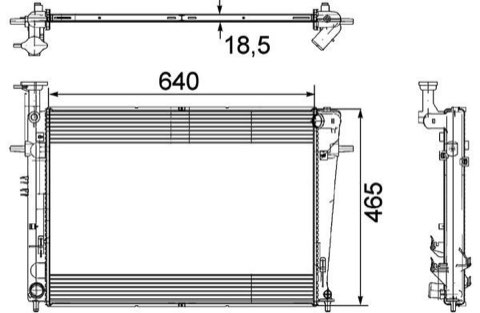 Mahle CR 908 000P Engine Radiator, photo 2