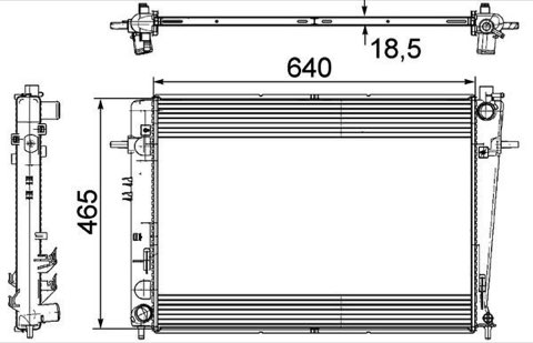 Mahle CR 909 000P Engine Radiator, photo 3