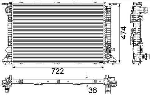 Mahle CR 912 000P Engine Radiator, photo 2