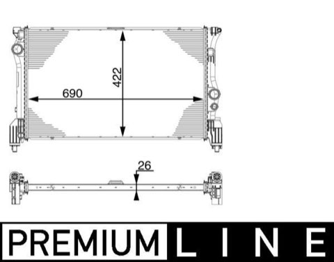Mahle CR 931 000P Engine Radiator, photo 2