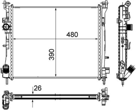 Mahle CR 947 000S Engine Radiator, photo 2