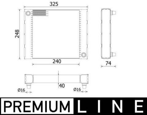 Mahle CR 958 000P Engine Radiator