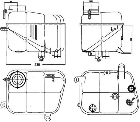 Mahle CRT 120 000S Coolant Expansion Tank