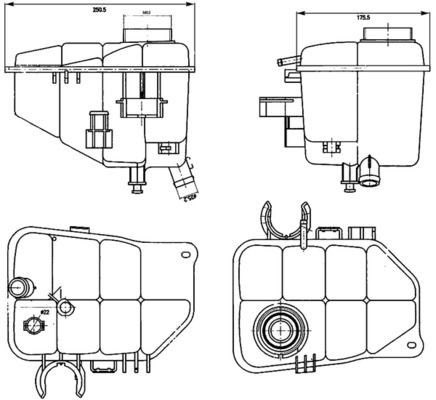 Mahle CRT 126 000S Coolant Expansion Tank