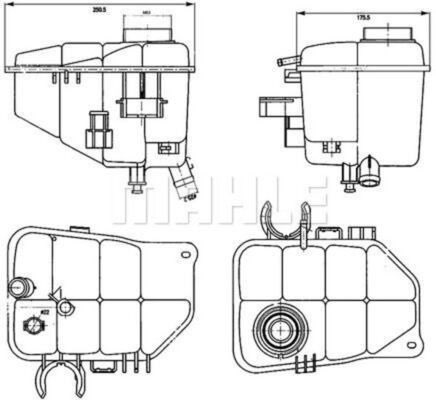 Mahle CRT 126 000S Coolant Expansion Tank, photo 2