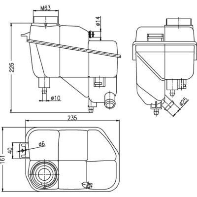 Mahle CRT 202 000S Coolant Expansion Tank, photo 2