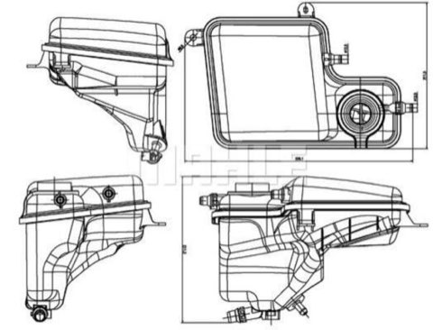 Mahle CRT 203 000S Coolant Expansion Tank, photo 2