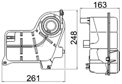 Mahle CRT 24 000S Coolant Expansion Tank