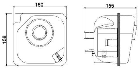 Mahle CRT 28 000S Coolant Expansion Tank