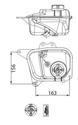 Mahle CRT 344 000S Coolant Expansion Tank