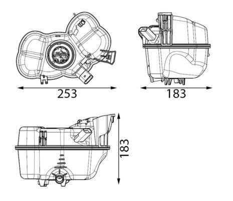 Mahle CRT 349 000S Coolant Expansion Tank