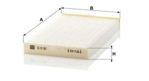 Mann-Filter CU 15 001 Pollen Filter, photo 2