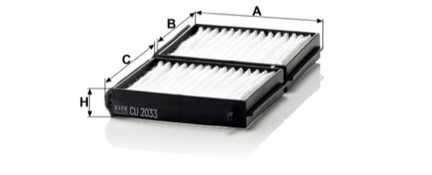 Mann-Filter CU 2033-2 Pollen Filter, photo 3