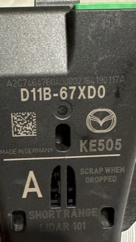 Mazda D11B-67-XD0B Laser Sensor for Smart City Brake Support, photo 5