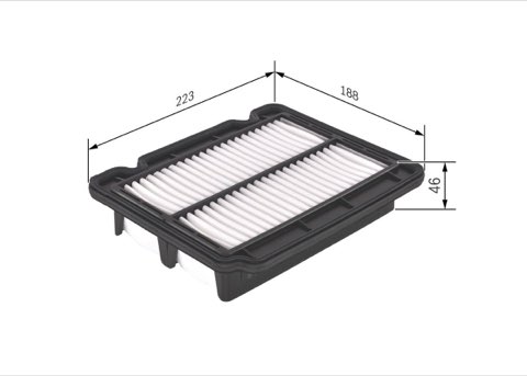Bosch F 026 400 043 Air Filter, photo 2