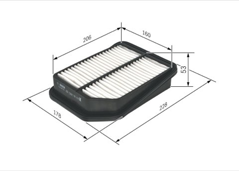 Bosch F 026 400 125 Air Filter, photo 2