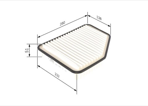 Bosch F 026 400 162 Air Filter, photo 2