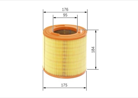 Bosch F 026 400 183 Air Filter, photo 2