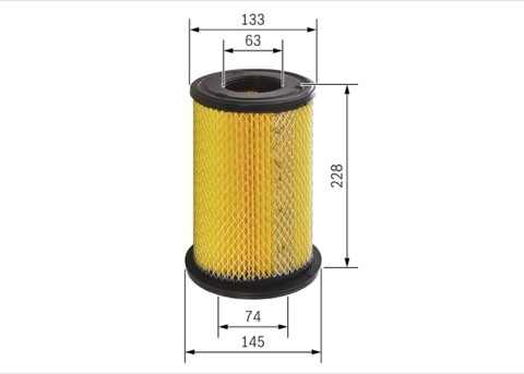 Bosch F 026 400 199 Air Filter, photo 2