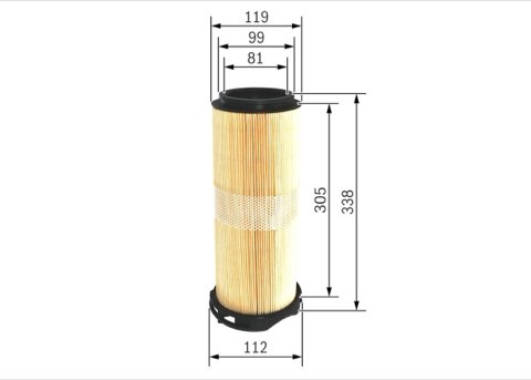Bosch F 026 400 214 Air Filter, photo 2
