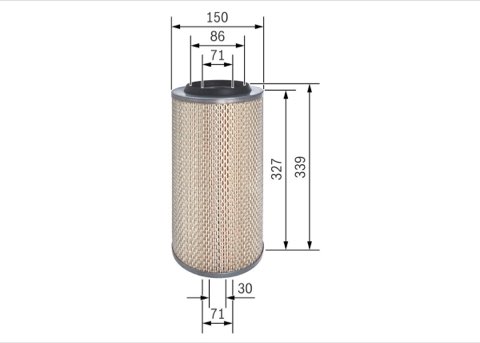 Bosch F 026 400 322 Air Filter, photo 2
