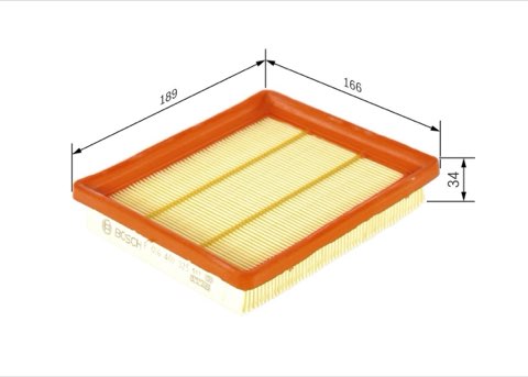 Bosch F 026 400 325 Air Filter, photo 2