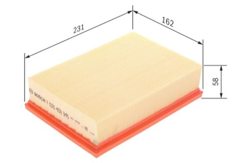 Bosch F 026 400 345 Air Filter, photo 3