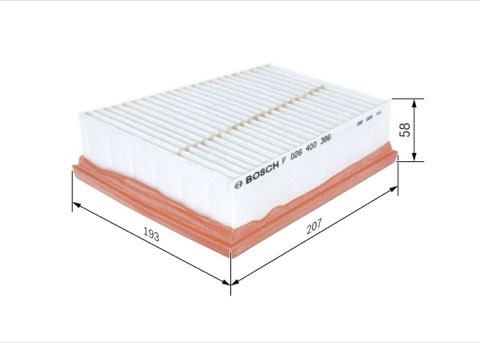 Bosch F 026 400 386 Air Filter, photo 3