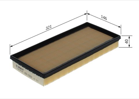 Bosch F 026 400 452 Air Filter, photo 3