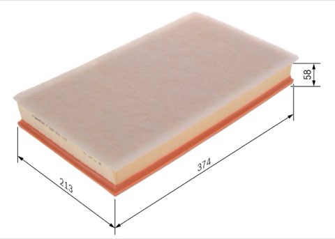 Bosch F 026 400 516 Air Filter, photo 2