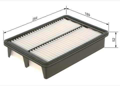 Bosch F 026 400 587 Air Filter, photo 2