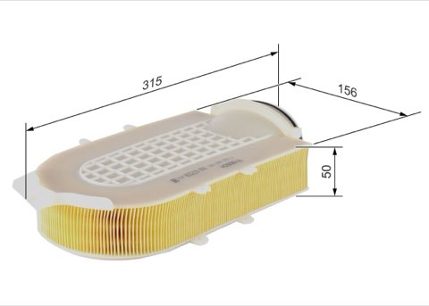 Bosch F 026 400 599 Air Filter, photo 3