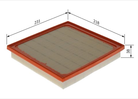 Bosch F 026 400 743 Air Filter, photo 2