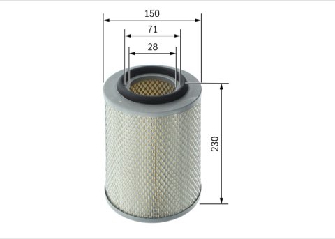 Bosch F 026 400 761 Air Filter, photo 2