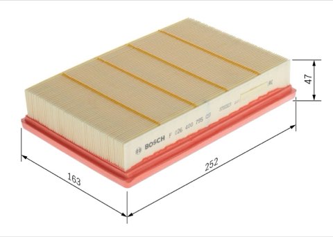 Bosch F 026 400 795 Air Filter, photo 2
