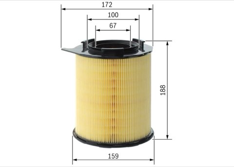 Bosch F 026 400 810 Air Filter, photo 2