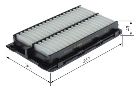Bosch F 026 400 827 Air Filter, photo 2