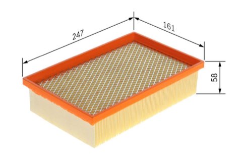 Bosch F 026 400 836 Air Filter, photo 2