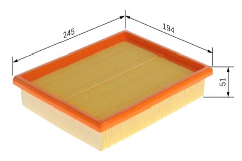 Bosch F 026 400 849 Air Filter, photo 2