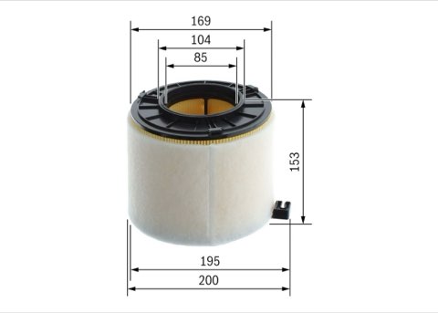 Bosch F 026 400 853 Air Filter, photo 2