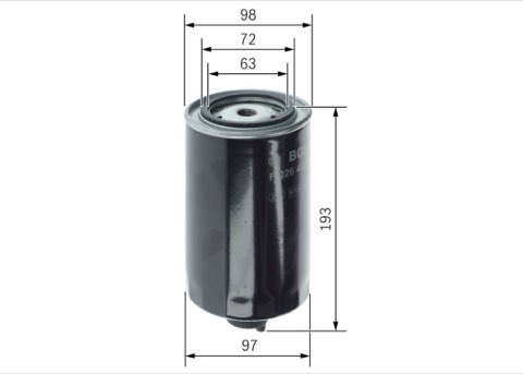 Bosch F 026 402 036 Fuel Filter, photo 2