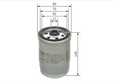 Bosch F 026 402 043 Fuel Filter, photo 2