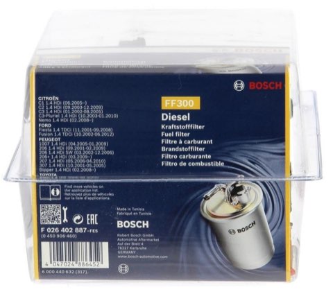 Bosch F 026 402 887 Fuel Filter, photo 2