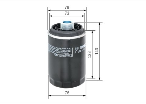 Bosch F 026 407 179 Oil Filter, photo 2