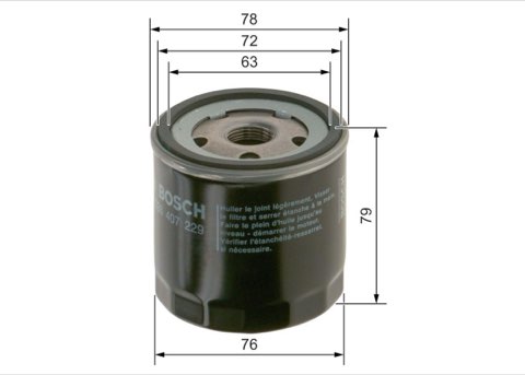 Bosch F 026 407 229 Oil Filter, photo 2